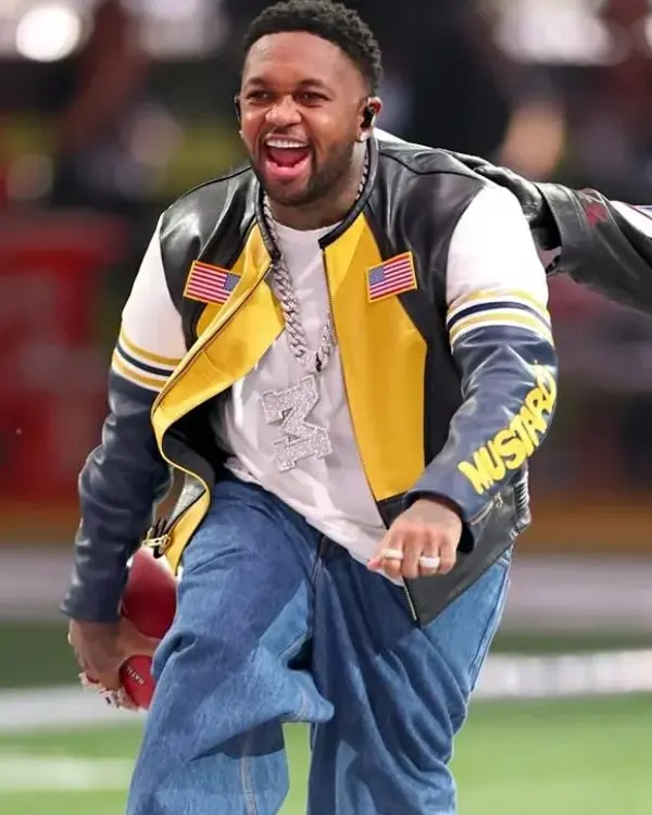 SB LIX Halftime Show DJ Mustard Leather Jacket