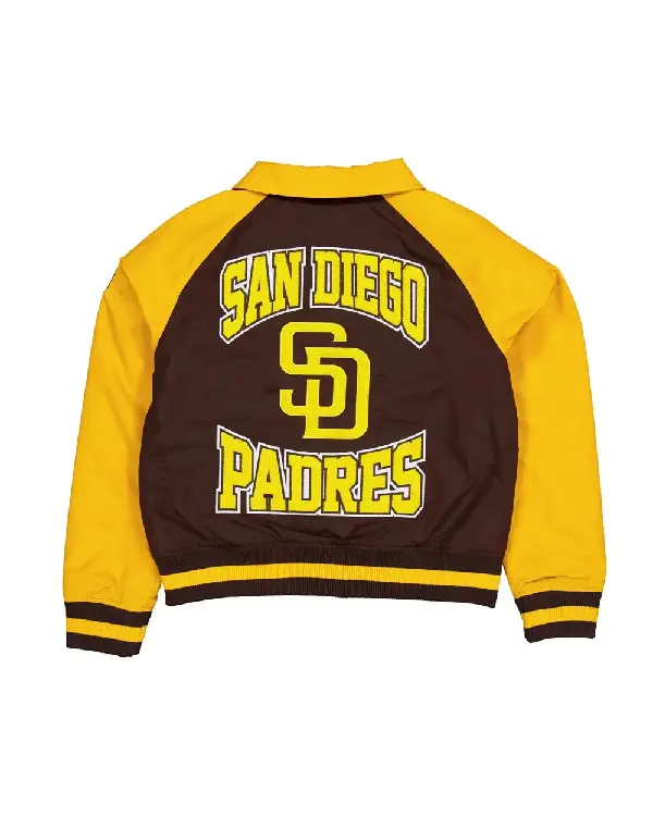San Diego Padres Brown and Gold Throwback Jacket For Sale