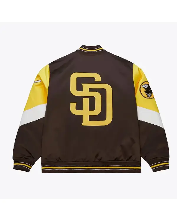 San Diego Padres Throw It Back Heavyweight Satin Jacket For Sale