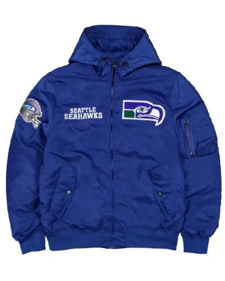 Seattle Seahawks Historic L-2B Hooded Bomber Jacket