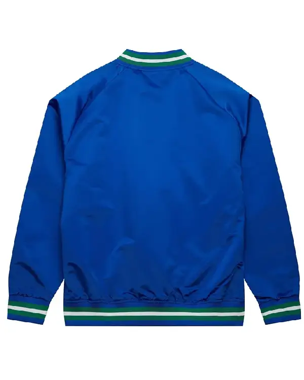Seattle Seahawks Royal Lightweight Satin Jacket sale