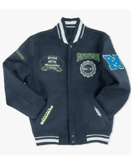 Seattle Seahawks Super Bowl Champions Varsity Jacket