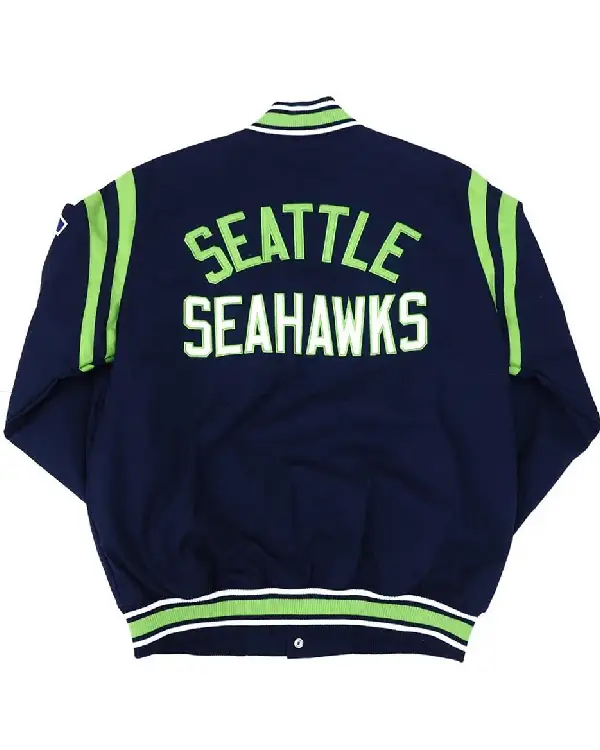 Seattle Seahawks Tailback Navy Varsity Jacket sale