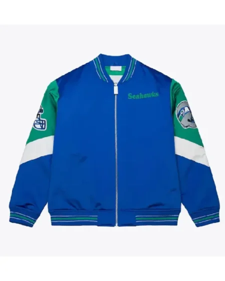 Seattle Seahawks Throw It Back Heavyweight Satin Jacket