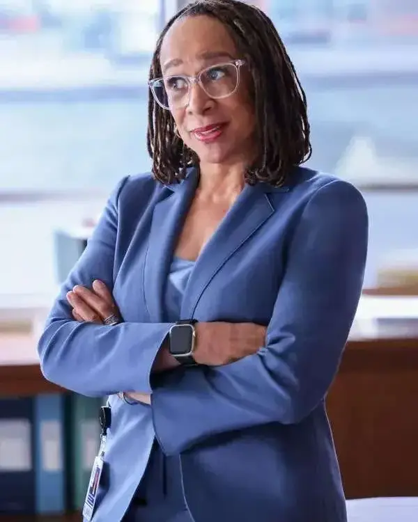 Sharon Goodwin Chicago Med Blue Blazer