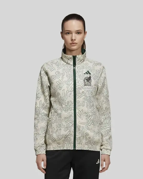 Shop Adidas Mexico 2026 Green & White Reversible Anthem Jacket For Sale