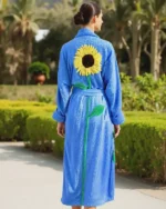 Shop Beauty sunflower Chenille Bathrobe Sale