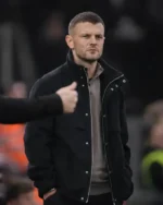 Shop Coach Jack Wilshere Black Cotton Jacket