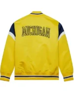 Shop Dave Portnoy Michigan Wolverines Yellow Satin Varsity Jacket 2025 Sale