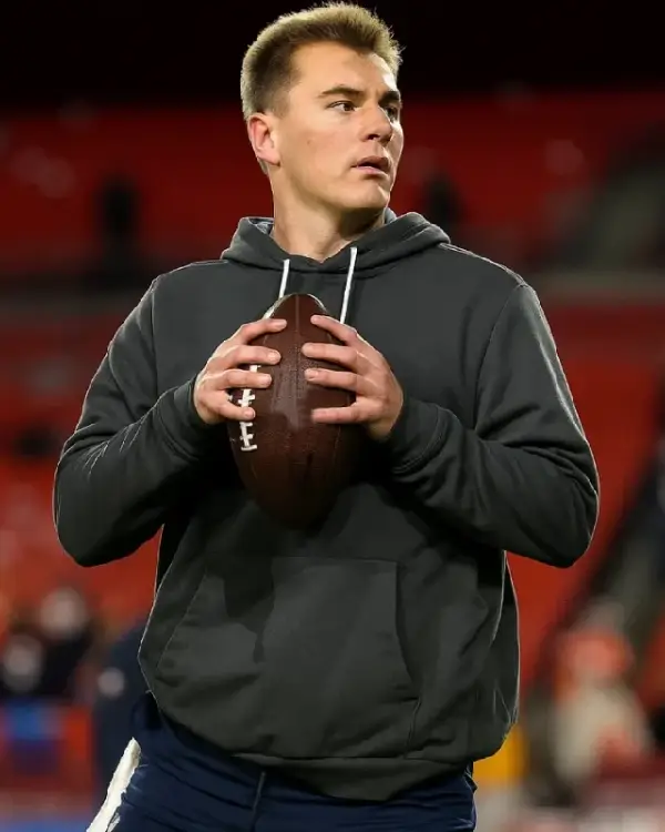 Shop Denver Broncos 2025 Bo Nix Nike Black Sideline Pullover Hoodie For Sale