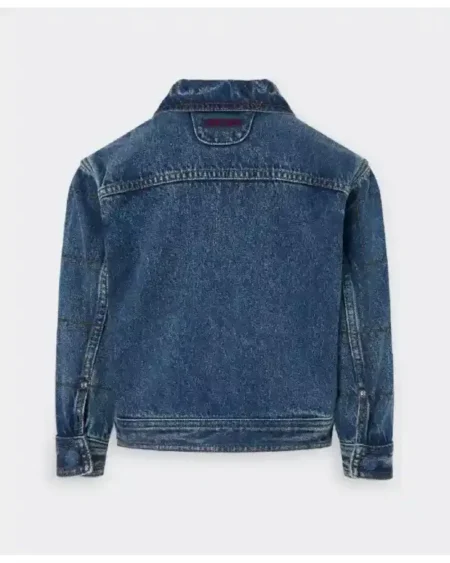 Shop Ferrari Blue Denim Jacket For Sale