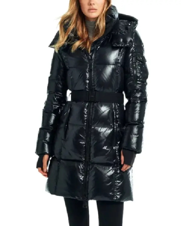 Shop Good Morning America 2026 Rebecca Jarvis Down Black Puffer Jacket Coat