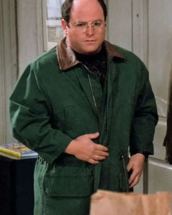 Shop Jason Alexander Seinfeld George Costanza Green Cotton Jacket For Sale