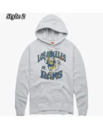 Shop LA Rams Pullover Fleece Hoodie