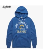 Shop LA Rams Pullover Fleece Hoodie For Sale