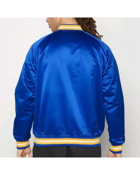 Shop Los Angeles Rams Lightweight Satin Full-Snap Royal Blue Jacket