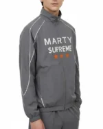 Shop Marty Supreme Charcoal Grey Polyester Track Jacket