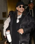 Shop Max B New York City Quilted Hood, Oversized Jet Black Gucci