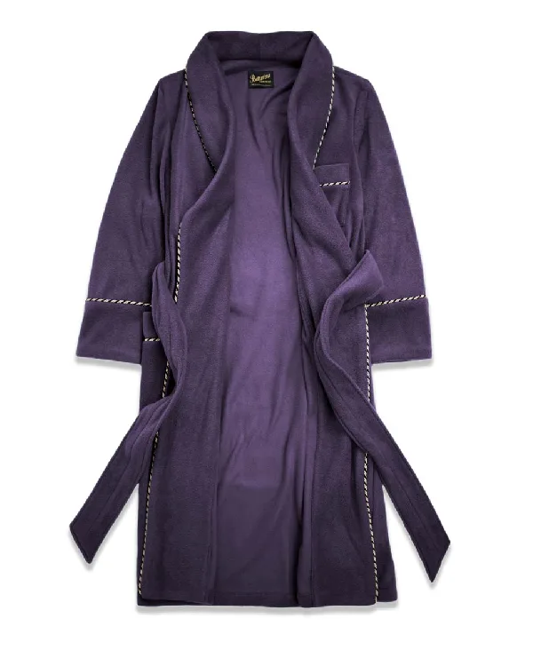 Shop Men’s Soft Plush Robe Purple Fleece