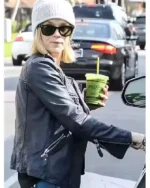 Shop Resee Witherspoon Black Leather Jacket On Sale