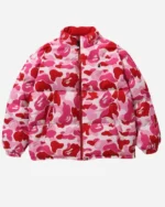 Shop Unisex Juice Wrld Pink Camo Parachute Puffer Jacket Sale