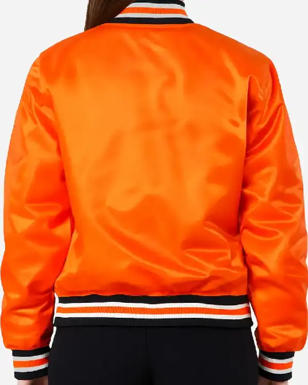Shop Unisex Syracuse Orange Satin Bomber Jacket