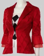 Shop Unleash Your Inner Chaos_ The Joker 2 Harley Quinn Red Blazer