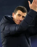 Spanish Football Manager Javi Gracia Blue Jacket with Detachable Hood