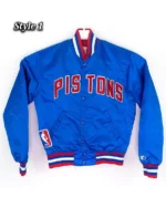 Starter 90’s NBA Detroit Pistons Blue Jacket