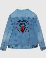 Stranger Things Hellfire Club Denim Jacket back