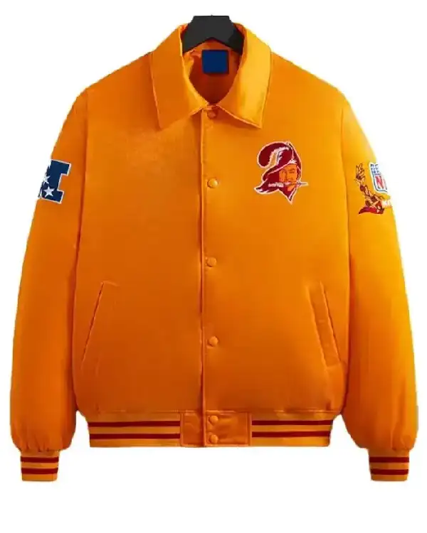 Strosin Tampa Bay Buccaneers Orange Varsity Jacket