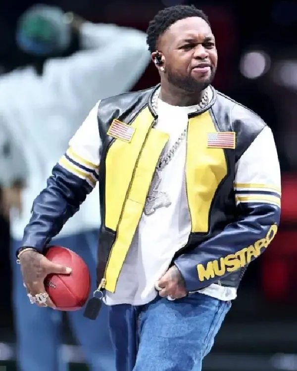 Super Bowl LIX Mustard Leather Jacket