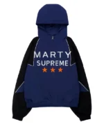 Supreme Kris Jenner Blue & Black Hooded Jacket