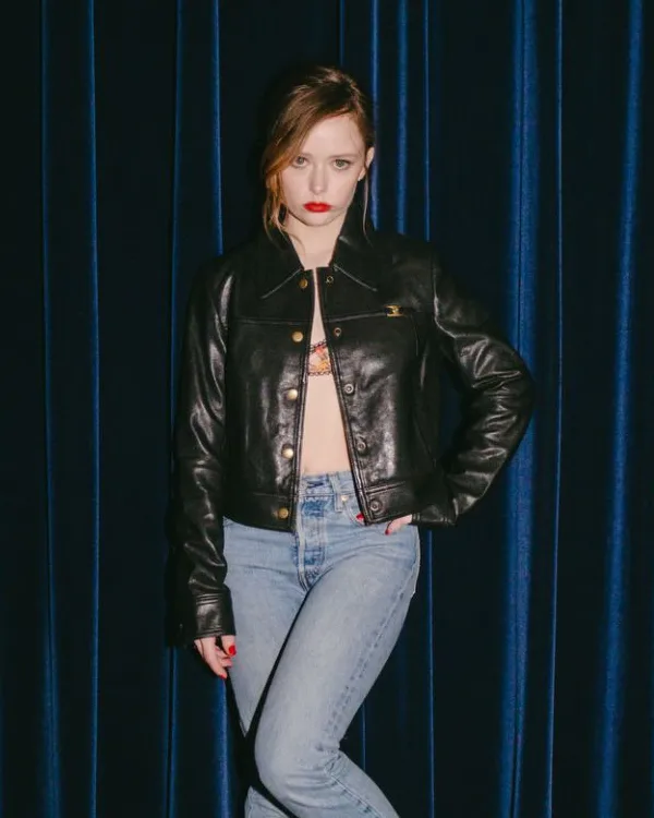 Suzanna Son Black Leather Jacket