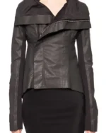 Taylor Swift Owens Anthem Black Leather Biker Jacket