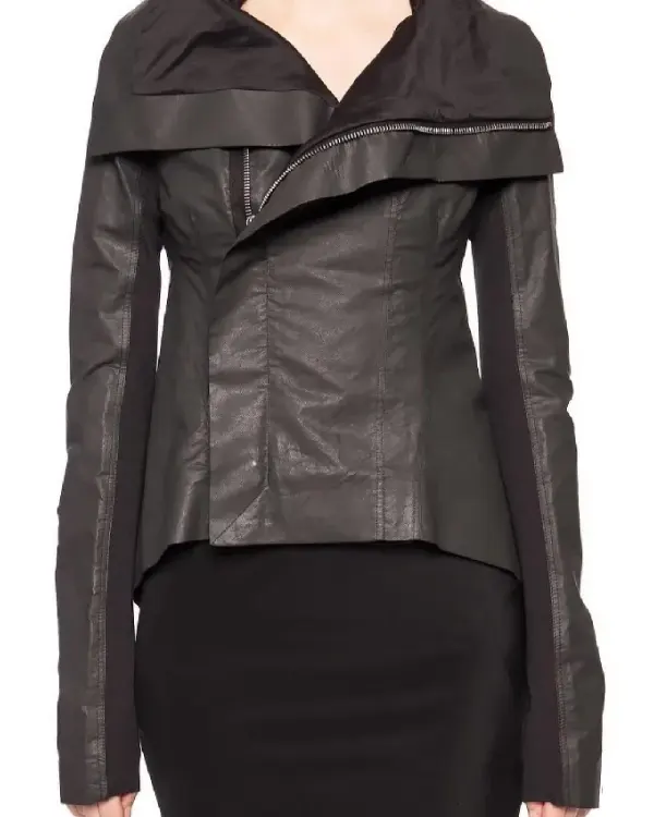 Taylor Swift Owens Anthem Black Leather Biker Jacket