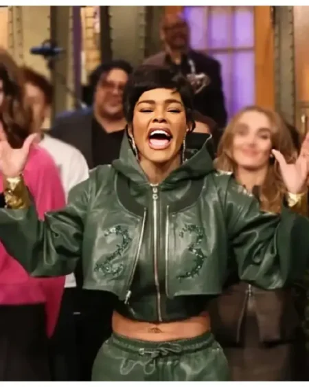 Teyana Taylor SNL S51 Cropped Jacket