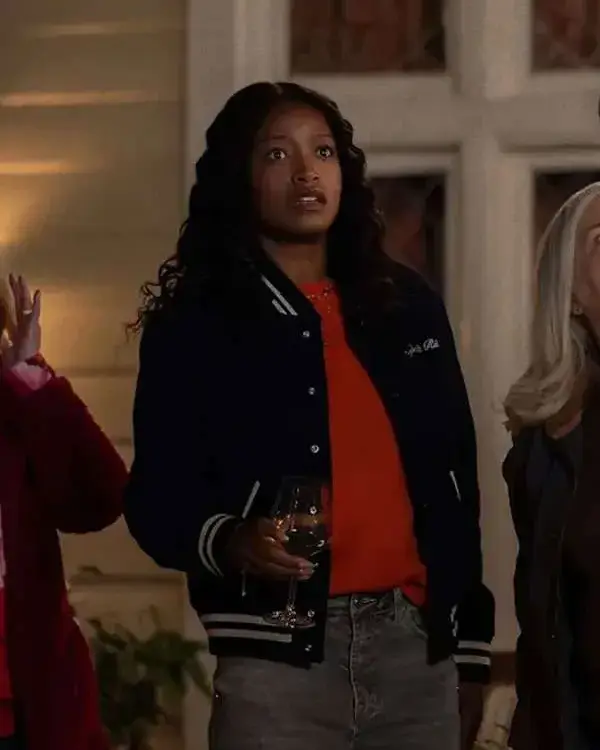 The Burbs Keke Palmer Black Varsity Jacket