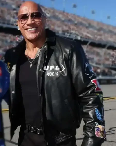 The Rock Daytona 500 Leather Jacket