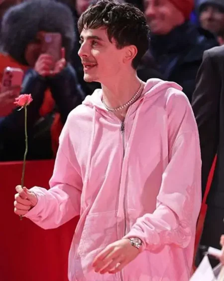 Timothee Chalamet Pink Hoodie sale