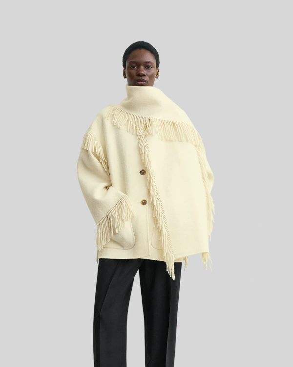 Toteme Fringe Scarf Jacket