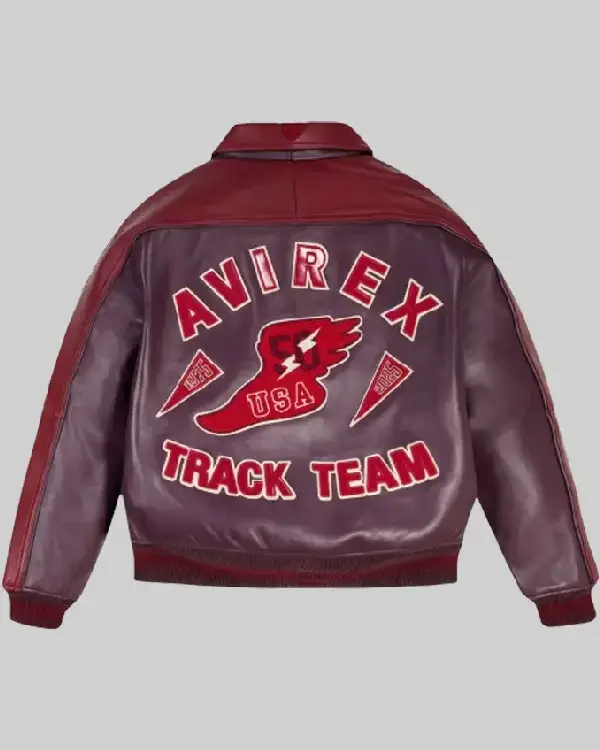 Track Team Leather Jacket sale