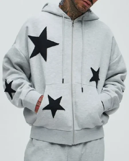 Tyson Star Grey Hoodie