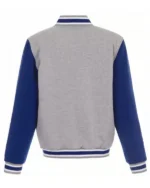 Varsity LA Rams Gray and Royal Blue Wool Jacket For Sale