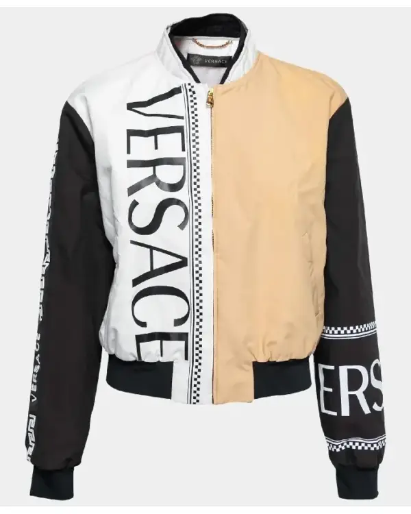 Versace Tricolor Logo Bomber Jacket
