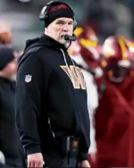 Washington Commanders Coach Dan Quinn 2025-26 Nike Sideline Pullover Black Hoodie