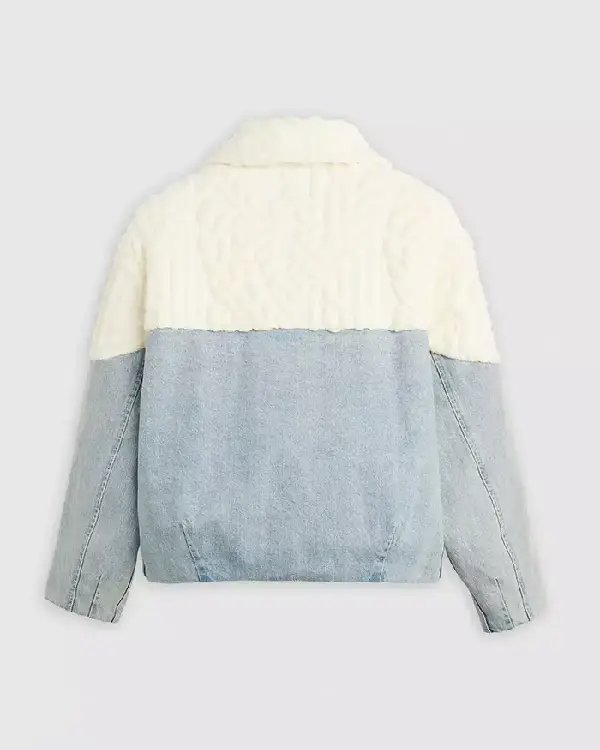 Women Aran Denim Trucker Jacket For Sale