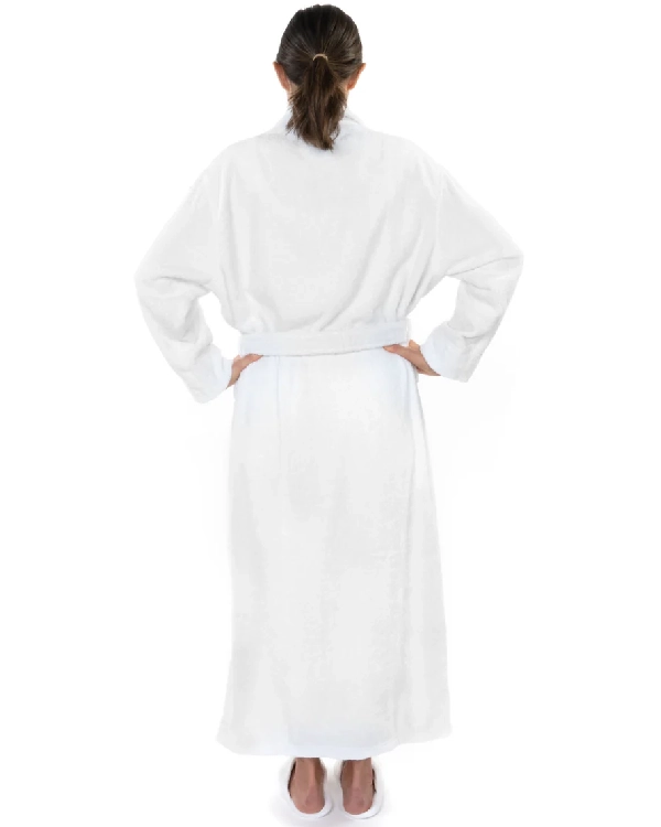 Women's White Terry Cotton Bathrobe Sale