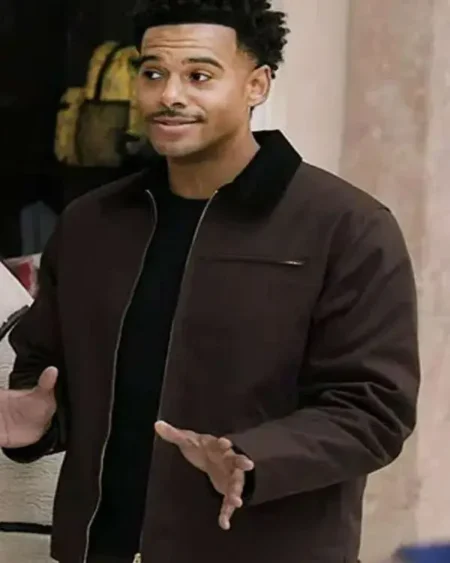 Zack Fox Abbott Elementary Brown Jacket