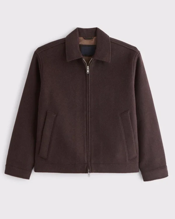 Abercrombie Wool Blend Zip Jacket - Jacket Craze